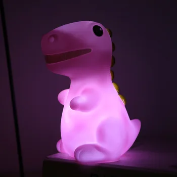 Led Vaikų Nakties Šviesos Animacinių filmų Dinozaurų Stalo Lempa Minkštas Mielas Namų Vaikas Miegamojo Puošmena Lempos Kalėdų Dovana Žaislai