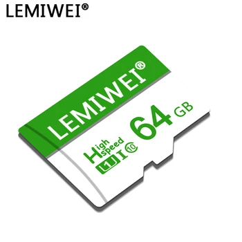 Lemiwei Atminties Kortelę 64GB 32GB 16GB 8GB Su Adapteriu Trans Flash Kortelės Didelės Spartos TF Kortelė Suderinama Su Telefonas