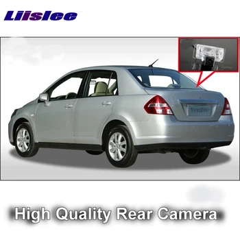 LiisLee Automobilio Atbulinės eigos vaizdo Kamera Nissan Tiida Atvirkščiai Latio Trazo C11 4D Sedanas 2004 M.~2012 Naktinio Matymo Galinio vaizdo atsargines CAM