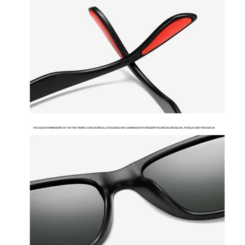 LongKeeper Derliaus Poliarizuoti Akiniai nuo saulės Vyrams, Moterims, Prekės Dizainas Aikštėje Veidrodis objektyvas Vairavimo Akiniai Akiniai UV400 Gafas de sol