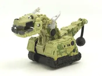 Lydinio automobilių modeliai Dinotrux raudona dinozaurų žaislas automobilis sunkvežimis