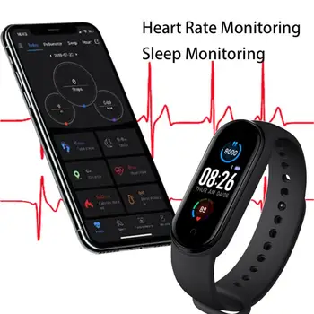 M5 Smart Apyrankę Smart Sport Band Fitness Tracker Pedometer Kraujo Spaudimas, Širdies Ritmo Monitorius 