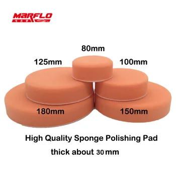 MARFLO Sponge Poliravimo Padas Dual Action Pad Sponge Buff lenkijos Trinkelėmis Sunkiųjų Vidutinės Baudos Klasės 180mm 150mm 125mm 100mm 80mm