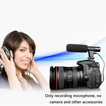 MIC-01 SLR Stereo Mikrofonas DSLR DV Kamera Kompiuterių specialistas Interviu Naujienų Įrašymas Mikrofonas