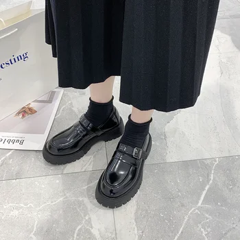 Mados Paprastas mažas odos batai moterų 2020 m. pavasarį naujas korėjiečių net raudona laukinių kolegijos Britų stiliaus meilės moteriški batai