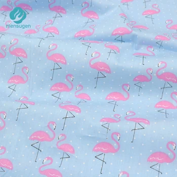 Mensugen 50cm*160cm Animacinių filmų Medvilnės Flamingo Audinys Mišrus Kūdikių Patalynės Lapas, antklodė, Pagalvėlės, Suknelių Siuvimo Medžiagos