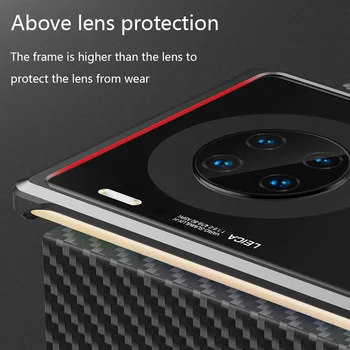 Metalinis Rėmas Atveju, Huawei P40 30 P20 Pro Mate 30 20 Pro apsauginė įvorė ultra-plonas šilumos išsklaidymo aukštos kokybės snap