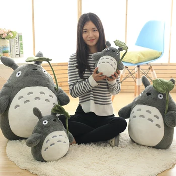 Mielas Japonija Tonari No Totoro Gyvūnų Pliušinis Lėlės Minkštas Įdaryti Žaislas Apdaila Su Pagalvę Gimtadienio Dovanos Vaikams Ir Merginos