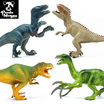Mini Juros periodo Pasaulyje Dinozaurų Modelis Plastiko Therizinosaurus Tyrannosaurus Rex 