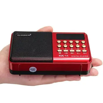 Mini Nešiojamos Radijo Kišeninis Skaitmeninis FM USB TF MP3 Grotuvas Garsiakalbis, Įkraunamas Mini Nešiojamas Skaitmeninis Radijas