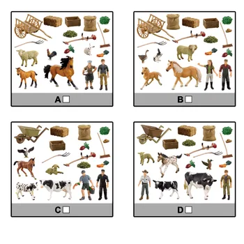 Mini gyvūnų pasaulyje zoologijos sodas modelis veiksmų skaičius, vaikų žaisti namus žaislų rinkinys animacinių filmų gyvūnų plastiko modeliavimas surinkimo ūkio rinkinys