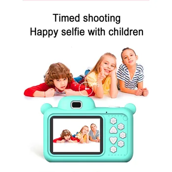 Mini sudužti atsparūs vaikų skaitmeninio fotoaparato, 2,4 colių HD ekranas, 1080P vaikams, žaislai, vaizdo kameros Fotografijos Vaikams Dovanų