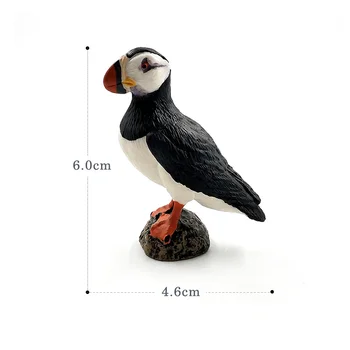 Modeliavimo Mielas Žuvėdra Puffin Jūros paukščių Gyvūnų modelio, statulėlės, namų dekoro miniatiūriniai pasakų sodo puošmena šiuolaikinės priedai