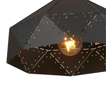 Modern art deco geležies medinis pakabukas šviesos diodų (LED) E27 kaime kabo lempa su 7 spalvų svetainė, miegamojo, biuro valgykla