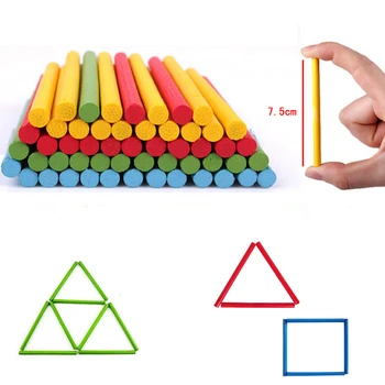 Montessori Žaislai, Matematikos Švietimo Mediniai Žaislai Vaikams Ankstyvo Mokymosi Įspūdį Vaikų Skaičių, Skaičiavimo Lazdelės Mokymo priemonių