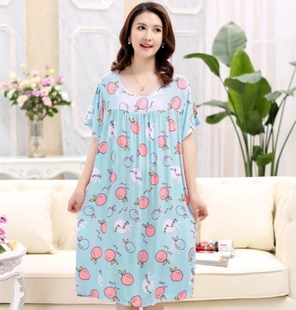 Moterų nightdress moterų vasaros nėščioms moterims didelio dydžio prarasti pižamą L-5XL pijamas de mujer sleepshirts moterų sleepwear