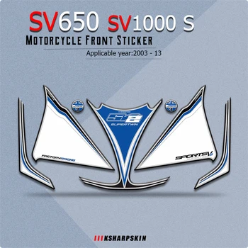 Motociklo Priekinio Lauktuvės Lipdukas 3D Gelis Raštas Numeris Valdybos moto lipdukai Suzuki SV650 SV1000 S 2003-2013 sv 650 sv 1000 s