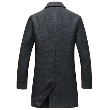 Mwxsd prekės rudens-žiemos Vyrų vilnos mišiniai Striukė vyrų šiltas vilnonis mišiniai paltas Anglija kietas striukė vyrams kašmyro paltas
