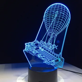 Mūšis Autobusų Suvenyras, Dovana, 7 Spalvų Touch Stalas Stalas Šviesos 3D LED Lava Lempa Akrilo Iliuzija Kambario Atmosferą Apšvietimas Žaidimas Ventiliatorius