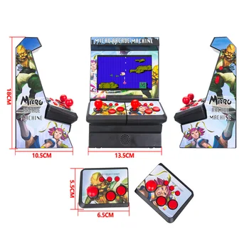 NAUJA 4.3 colio TFT Nešiojamas Mini Retro Classic Belaidžio Delninis Žaidimų Konsolės Micro Arcade Stotis įmontuotas 300 Žaidimai TV Išėjimo