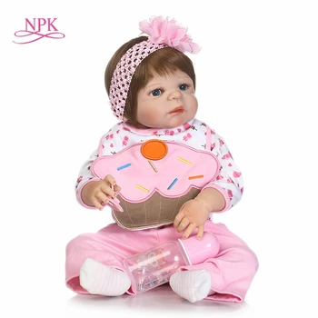 NPK 55cm Full Silikono Bebes Reborn Baby Girl 22