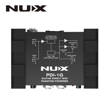 NUX PDI-1G Gitara Direct Box Gitara Tiesioginio Įpurškimo Phantom Power Box Garso Maišytuvas Para Iš Kompaktiškas Dizainas Metalo Korpusas