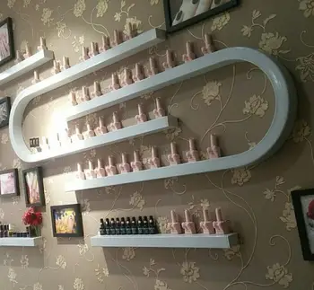 Nagų salonas, nagų lako display rack rack sienos kabo stovo u - formos nagų lako stovo