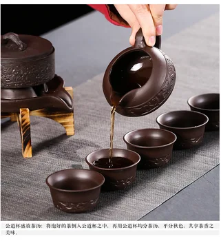 Namų Šlifavimo Mašinos Kūrybinės Keramikos Arbatinukas Kung Fu Arbatos Puodelio Pusiau Automatinė Tingus Arbatinukas