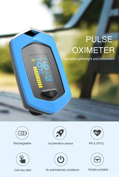 Namų ūkio Piršto Oximeter SpO2-Kraujo Deguonies Įsotinimo Metrų PR Širdies ritmo Monitorius OLED Mokamas Pulse Oximeter Oximetro