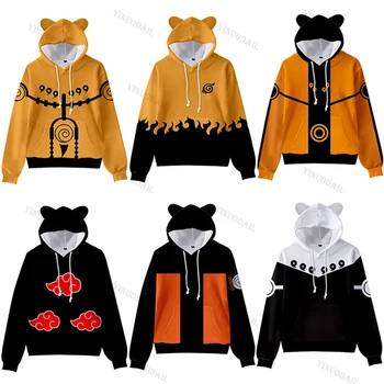 Naruto Kačių Ausų Stiliaus Hoodies Moterims, Vaikams, Vaikų, Viršuje Hoodie Moterų Palaidinukė Streetwear Hip-Hop