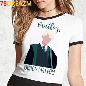 Nauja Bendroji Imtis Protiškai Pažintys Draco Malfoy Marškinėliai Moterims Kawaii 2021 New Year ' s T-shirts Vasarą Animacinių filmų Grafika Tees Moteris