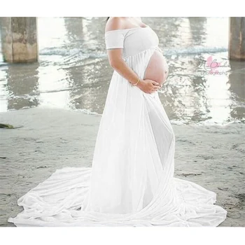 Nauja Motinystės Suknelės Už Nuotrauką Šaudyti Šifono Nėštumo Suknelė Fotografijos Prop Maxi Suknelė Suknelės Nėščioms Moterims, Drabužiai 2020 M.