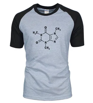 Naujas Atvykimo Suaugusiųjų Mokslo Marškinėliai Sheldon Kofeino Molekulinė Formulė spausdinti 2020 metų vasaros medvilnės raglan vyrų t-shirt palaidi tinka
