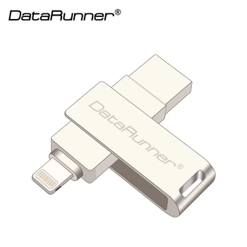 Naujas DataRunner 2 in 1 OTG USB Flash Drive 32GB Flash Usb atmintinės 3.0 Pen Drive 8GB 16GB 64GB 128GB Usb 3.0 Pendrive 