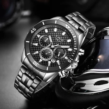 Naujas LIGE Laikrodžiai Vyrams Warterproof Sporto Mens Watch Top Brand Prabangus Laikrodis Vyrų Verslo Kvarcinis Laikrodis Relogio Masculino