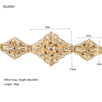 Naujas Mados Gėlių Nuotakos Diržai, Auksas Tuščiaviduriai Modelis metalo vestuvių suknelė, diržai, papuošalai juosmens juostos