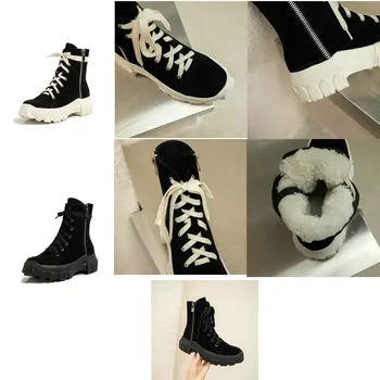 Naujas atvykimo žiemos vilna sniego batai natūralios odos Originali moterų batai, Kailiniai šilti Moterų laisvalaikio sniego batai avikailis