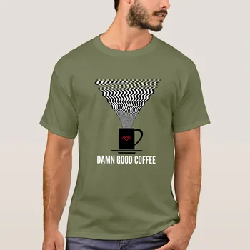 Naujausias 2020 metų Vasaros Twin Peaks Velniškai Gera Kava David Lynch Logotipas Medvilnė Drabužiai, Marškinėliai Homme Viršūnes Tees S-4XL