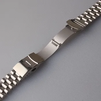 Nemokamai Lenktas Galas Nerūdijančio Plieno Kietojo nuorodos Naujas Watchband Apyrankę Laikrodžių Dirželiai 20mm 22mm 24mm Plieno Juostų Laikrodis Apyrankės