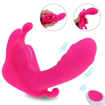 Nešiojami Dildo, Vibratoriai Sekso Žaislas Moterims Orgazmas Masturbator G Spot Clit Skatinti su Nuotolinio Valdymo Suaugusiųjų Kelnaitės Vibratoriai