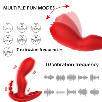 Nešiojami Dildo Vibratorius Kalba Lyžis G-taško, Klitorio Stimuliavimo Vibratorius ir Nuotolinio Valdymo Kelnaitės Vibratorius, Sekso Žaislai Moterims