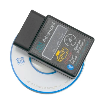 OBD ELM327 OBD2 Bluetooth OBDII GALI AUTOBUSŲ Patikra Variklio Sąsajos Adapteris Diagnostikos Chip 