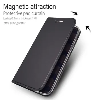 Odos Atveju Huawei P40 30 P20 P10 P8 Lite 2017 Magnetas Kortelės Flip Book Case Cover ant Huawei P Smart Plus Z. 2018 m. 2019 m.