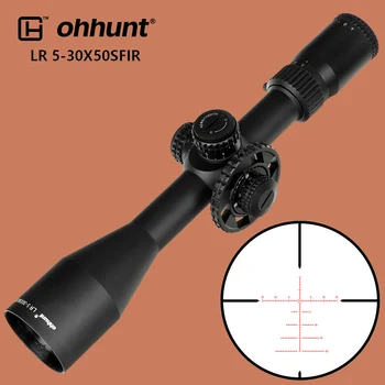 Ohhunt LR 5-30X50 SFIR Medžioklės Riflescope Raudonas Apšvietimas Optiniai Taikikliai Stiklo Išgraviruotas Tinklelis su Šoniniais Paralaksas Taktinis taikymo Sritis