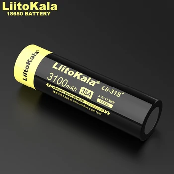 Originali/Pradinis 1-20PCS LiitoKala 1-20PCS Lii-31S 18650 Baterija 3.7 V, Li-ion 3100mA 35A Galios baterija didelės drenažo įrenginius.