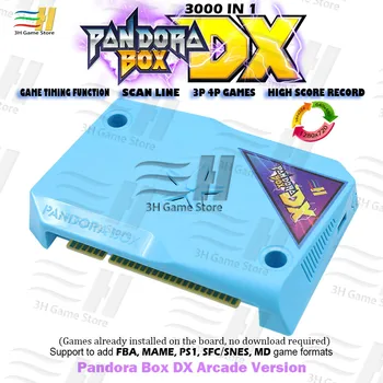 Originalus Pandora Box DX 3000 1 Arcade jamma valdybos arcade mašina Aukštą rezultatą įrašyti turėti 3P 4P žaidimas gali pridėti 5000 žaidimai 3D