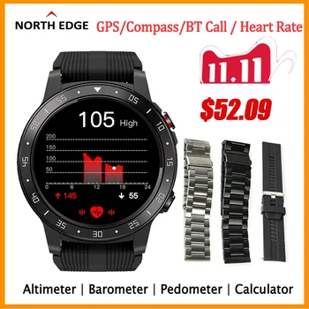 Originalus Šiaurės KRAŠTO GPS Smart Watch Vyrų Kompasas Atmosferos Slėgis Sporto Žiūrėti Aukštis Miego Stebėti Cross Fit 2 Smartwatch