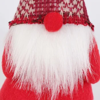 OurWarm 3pcs Gnome Santa Kalėdų Papuošalai Naujųjų Metų Prekes Dekoracija Namuose Vaikų Gimtadienio dovana 18x7cm