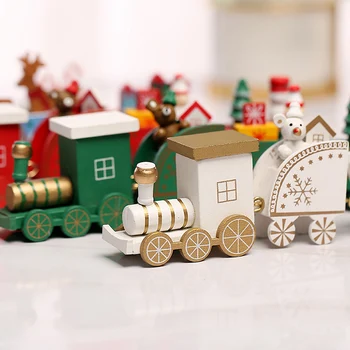 PAITMATE Medinių Kalėdų Traukinys Linksmų Kalėdų Dekoracija Namuose Kalėdų Dovanos Navidad Deco Noel Cristmas Ornamentu Naujųjų Metų 2021