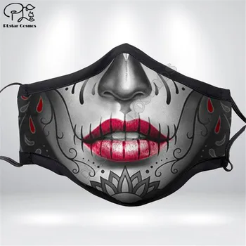 PINKIE LŪPŲ KAUKOLĖ 3D atspausdintas kaukės Helovinas šalis kaukės Unisex Suaugusiųjų vaiko dydį Įdomus vaidmenų kaukes